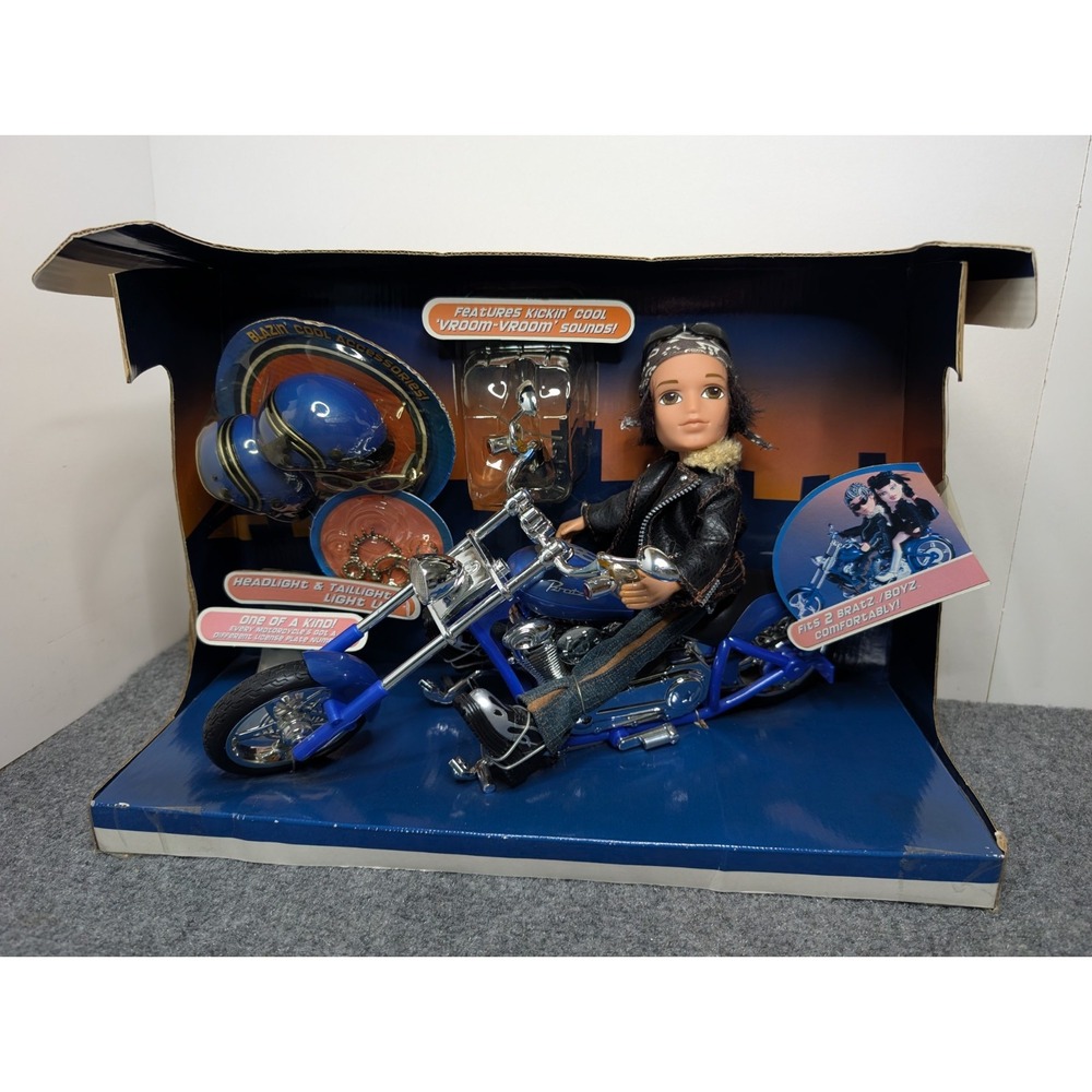 MGA Bratz Boyz Motorcycle Style W/ Cade Doll 2003 OPEN BOX READ***